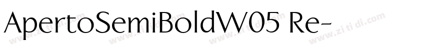 ApertoSemiBoldW05 Re字体转换